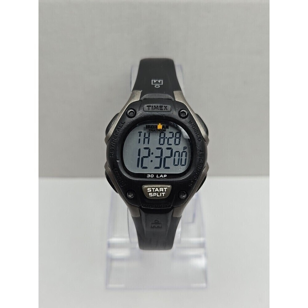 Timex Ironman Classic 30 Lap Watch 34mm Indiglo Wr100m New Battery Quartz Womens